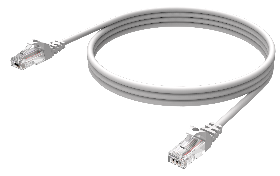 CABLE, ETHERNET CAT5E, WHITE, 7FT